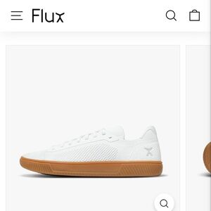 Flux Adapt Trainers, White with Gum Sole
